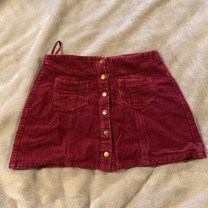 Maroon Skirt